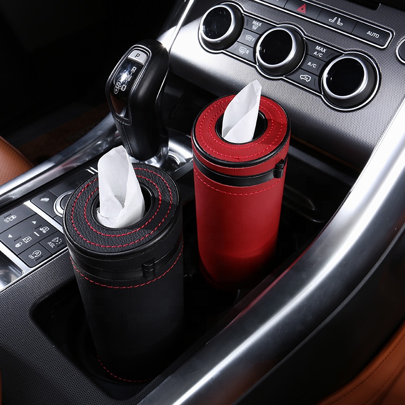 Car Accessories  Car Tissue Box Paper Extractor Sleeve Circular Napkin Holder Clip Office Cute Car Tissue Box H