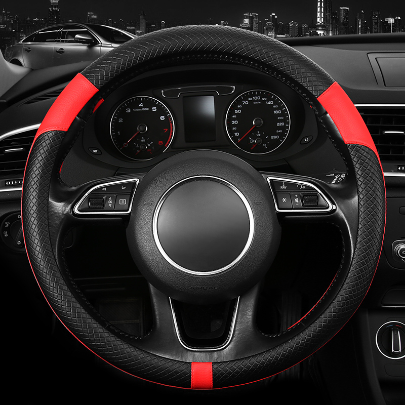 2021 Hot Sale Stitching Leather Steering Wheel Cover