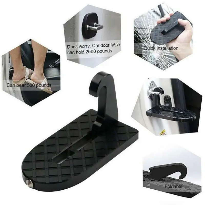 Multifunctional vehicle doorstep car door step up hook