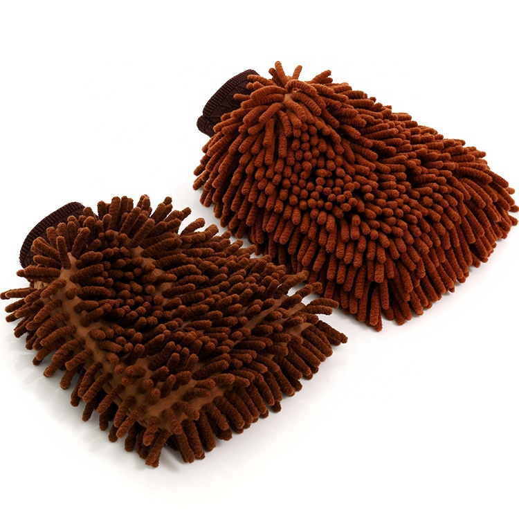 Car Wash Mitt 2 Pack Car Wash Glove Microfiber Chenille Clean Tools Kits Premium Chenille Microfiber Cleaning Mitts