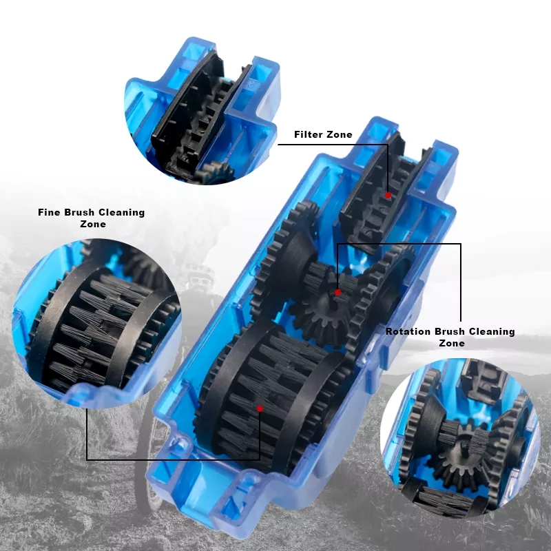Bicycle Brush Maintenance wash Tool Bike Chain Cleaner Clean Machine Brushes Cycling Cleaning Scrubber Kit For Mountain 