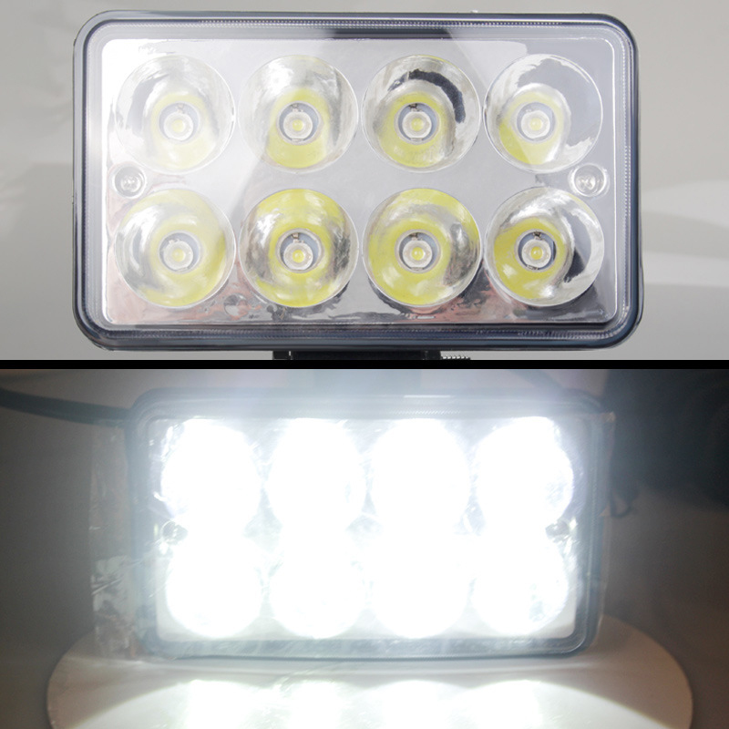 Dual Row Led work light, 24W/Each IP67 4 Inch Led Combo Beam Driving Lights Fog Lights for Trucks  UTV SUV ATVs Car