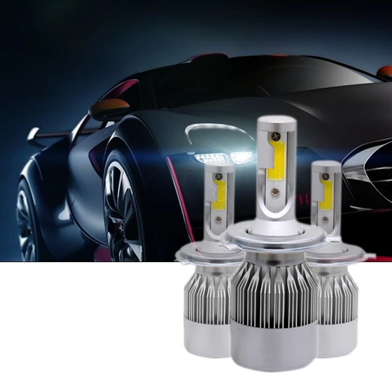 C6 H3 Led Headlight Bulbs H7 Led Car Lights H4 880 H11 Hb3 9005 Hb4 9006 H13 6000K 12V 24V Auto Headlamps
