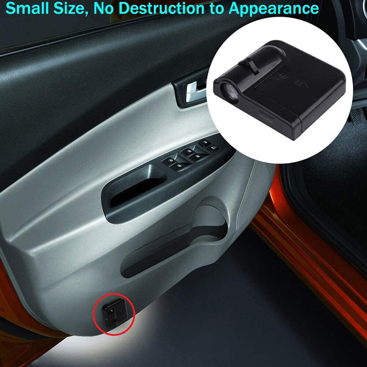 BRAD  Directly!! Wireless Pasteable  Ghost Shadow Light Car Door  Light Led Car  Projector Laser Light