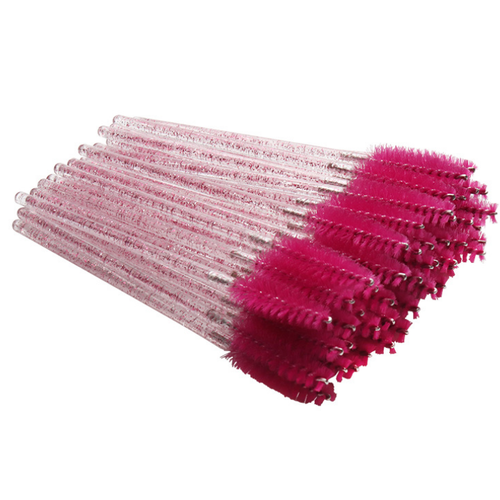 Cosmetic Makeup Brush Tool Kits Crystal Shiny Eyelash Brushes Mascara Wands Eye Lash Eyebrow Applicator