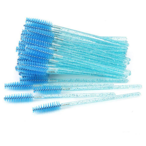 Cosmetic Makeup Brush Tool Kits Crystal Shiny Eyelash Brushes Mascara Wands Eye Lash Eyebrow Applicator