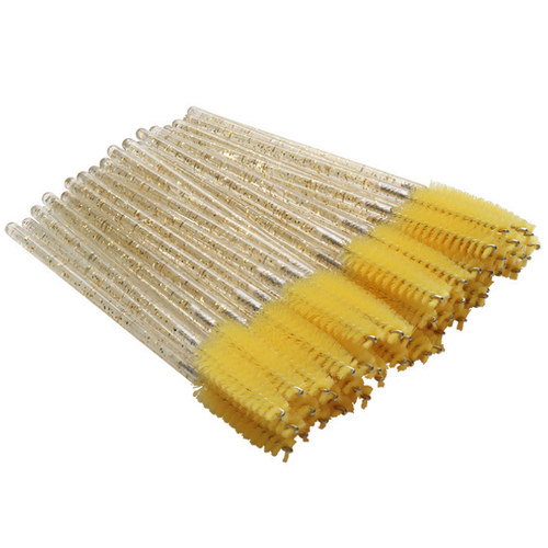 Cosmetic Makeup Brush Tool Kits Crystal Shiny Eyelash Brushes Mascara Wands Eye Lash Eyebrow Applicator