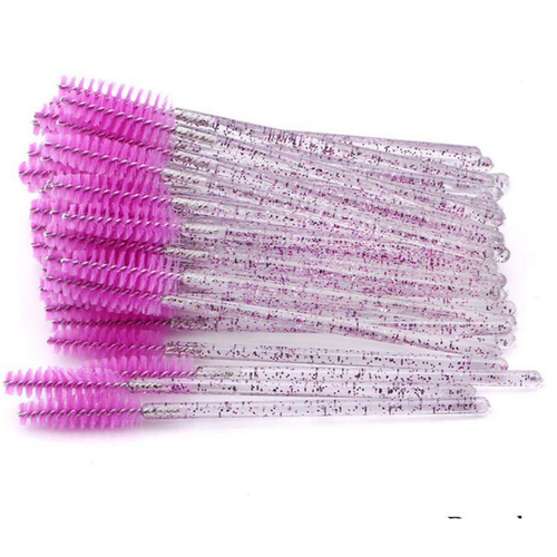 Cosmetic Makeup Brush Tool Kits Crystal Shiny Eyelash Brushes Mascara Wands Eye Lash Eyebrow Applicator