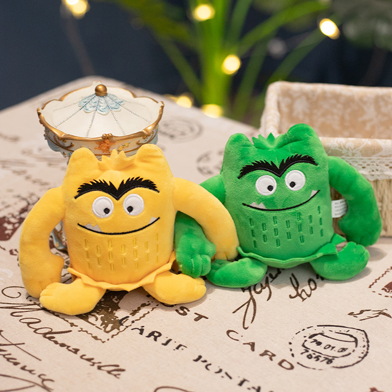 Hot sale  Colorful Emotional Little Monster Plush Toy Soft Stuffed Animal Plush Monster for kids