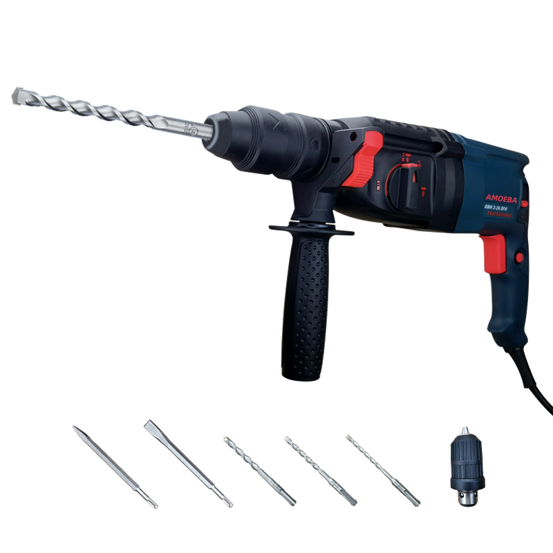power Rotary Hammer 850W 900W Drilling Machine 2-26mm SDS Plus 4 Functions AC Electric Hammer impact power hammer drills