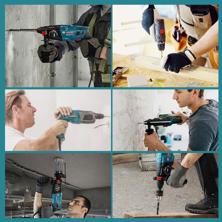 Dual-Function Electric Rotary Hammer 800w Power Tool Cheap Rotary Power Hammer Drills