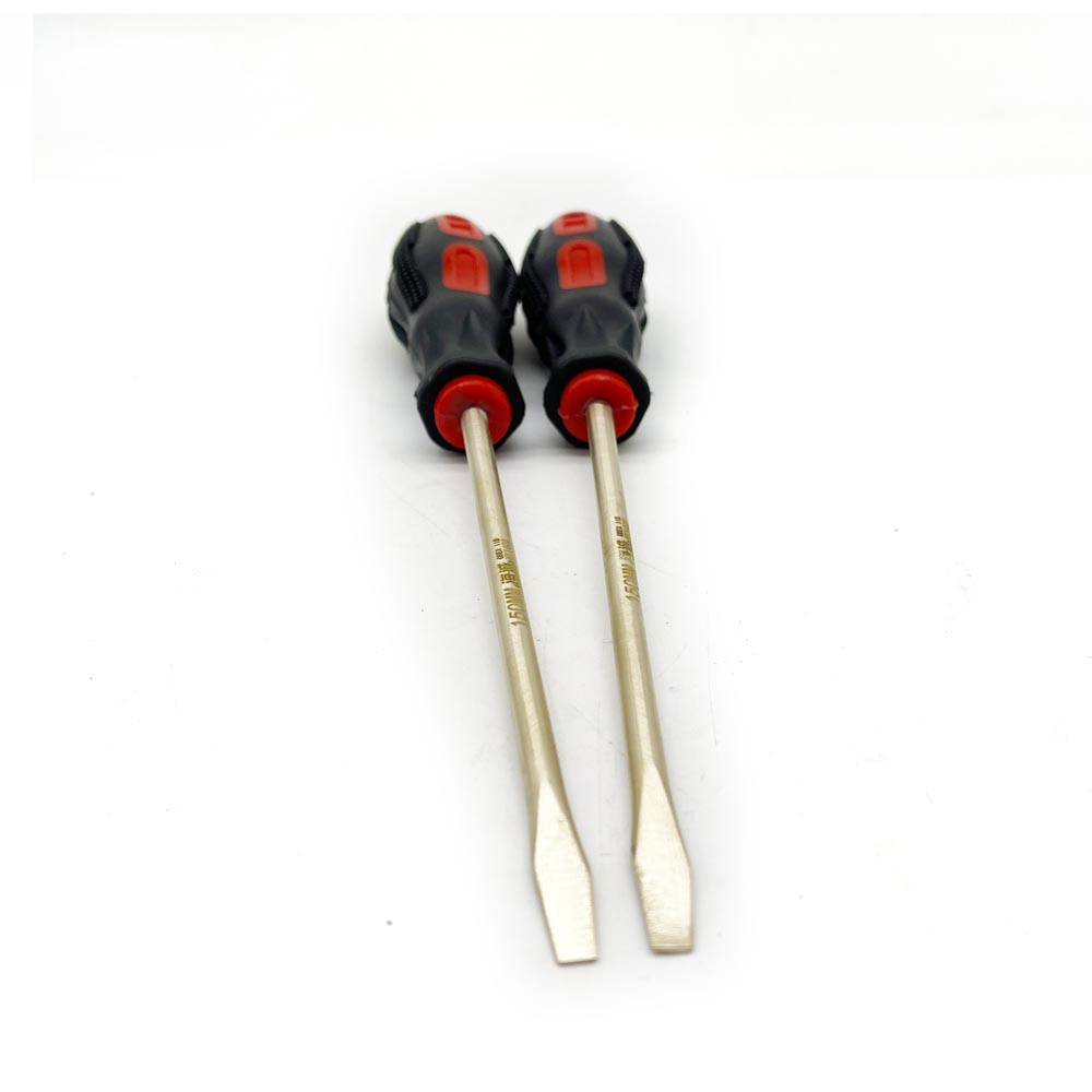 Non Sparking Safety Hand Tools Screwdriver Flat Head Non-Sparking Non-Magnetic Slotted Screwdriver
