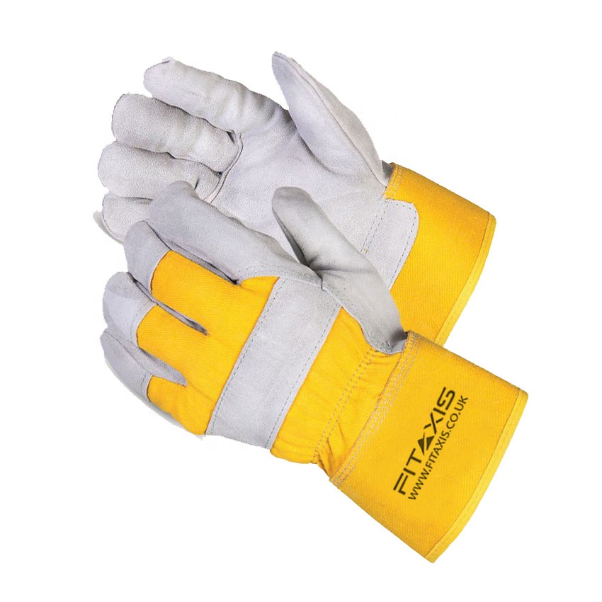 Cow Leather Cut Resistant Riggers Working Safety Gloves