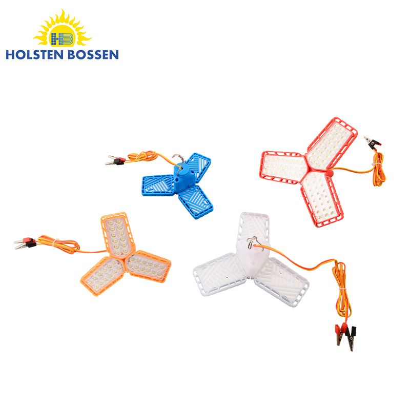 High Quality Super Bright Ceiling 360 Angle Adjustable Three Leaf Deformable 12v dc 18w Fan Blade Led Bulb Light