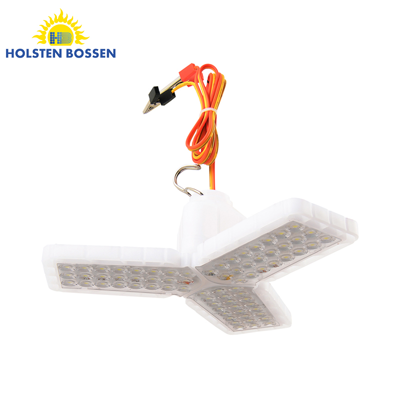 High Quality Super Bright Ceiling 360 Angle Adjustable Three Leaf Deformable 12v dc 18w Fan Blade Led Bulb Light