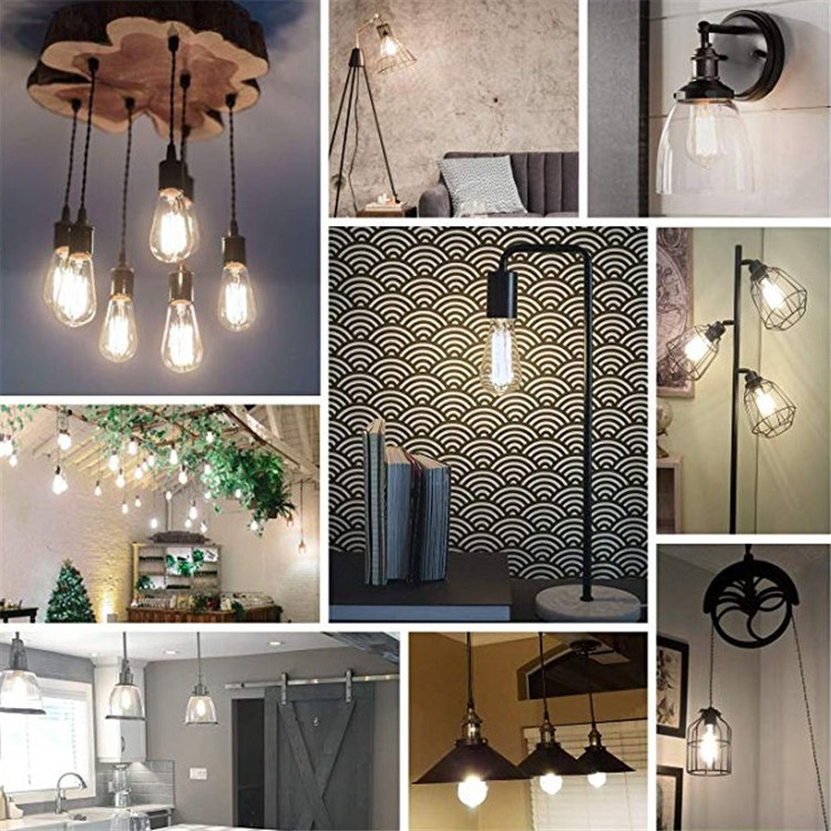 High brightness dimmable 4w 6w 8w e27 bulb light ST64 LED Filament lamp