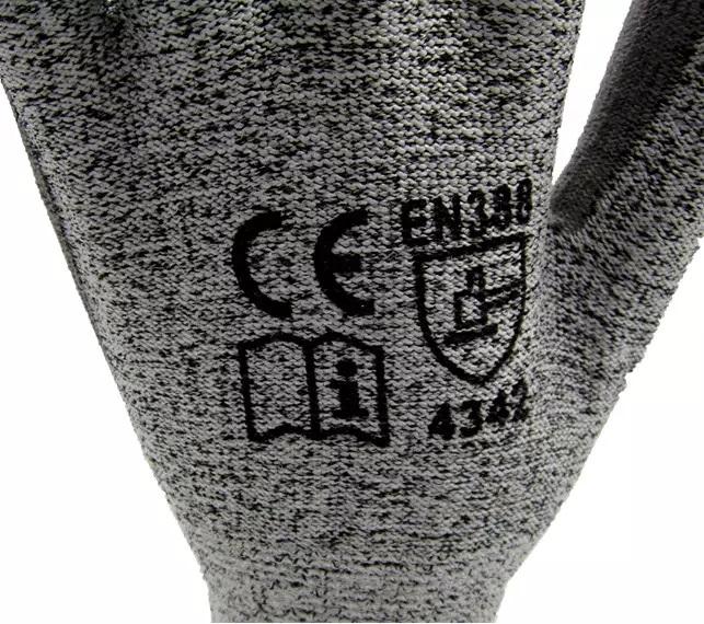 Men Women Work Nylon PU Coated Level 5 Gardening Labour Protective Safety Cut Resistant Gloves