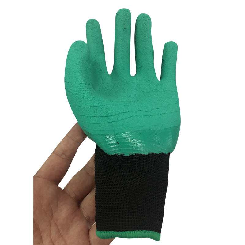 Hot Sale  Waterproof Breathable Latex Dipping Planting Agriculture Garden Work Glove With Claws
