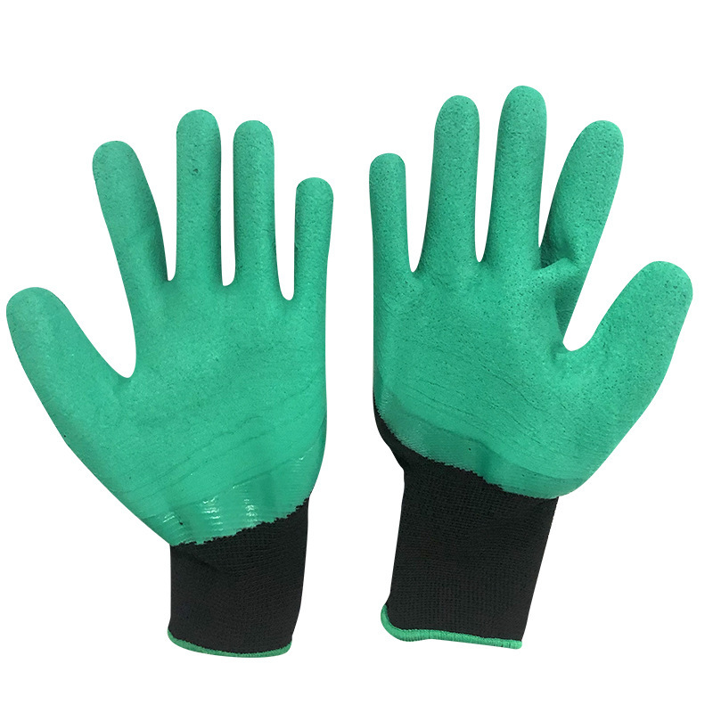 Hot Sale  Waterproof Breathable Latex Dipping Planting Agriculture Garden Work Glove With Claws