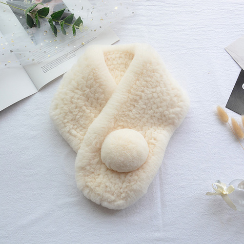  Fashion Warmth Genuine Fur Scarves Women Rex Rabbit Fur Scarf for Winter
