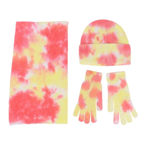 Winter Hat And Scarf And Gloves Set Wool Knitted Female Fur Bennie Hats For Women Lady Bonnet Beanie Hats  