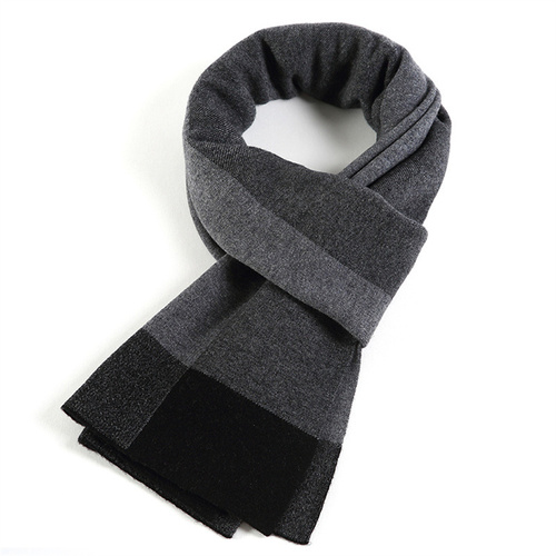 Mens Fashion Business Shawls And Scarves Luxury Knitted Scarf Wool Scarf For Men