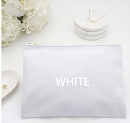 Low MOQ Gift Shop  Blank Plain Cotton Canvas Cosmetic Bag  Cotton Canvas Travel Makeup Bag pouch