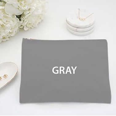 Low MOQ Gift Shop  Blank Plain Cotton Canvas Cosmetic Bag  Cotton Canvas Travel Makeup Bag pouch