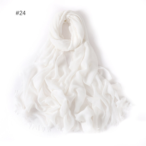 Cotton Viscose Plain Hijabs Soft Scarfs Shawls for Women Hijabs
