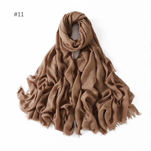 Cotton Viscose Plain Hijabs Soft Scarfs Shawls for Women Hijabs