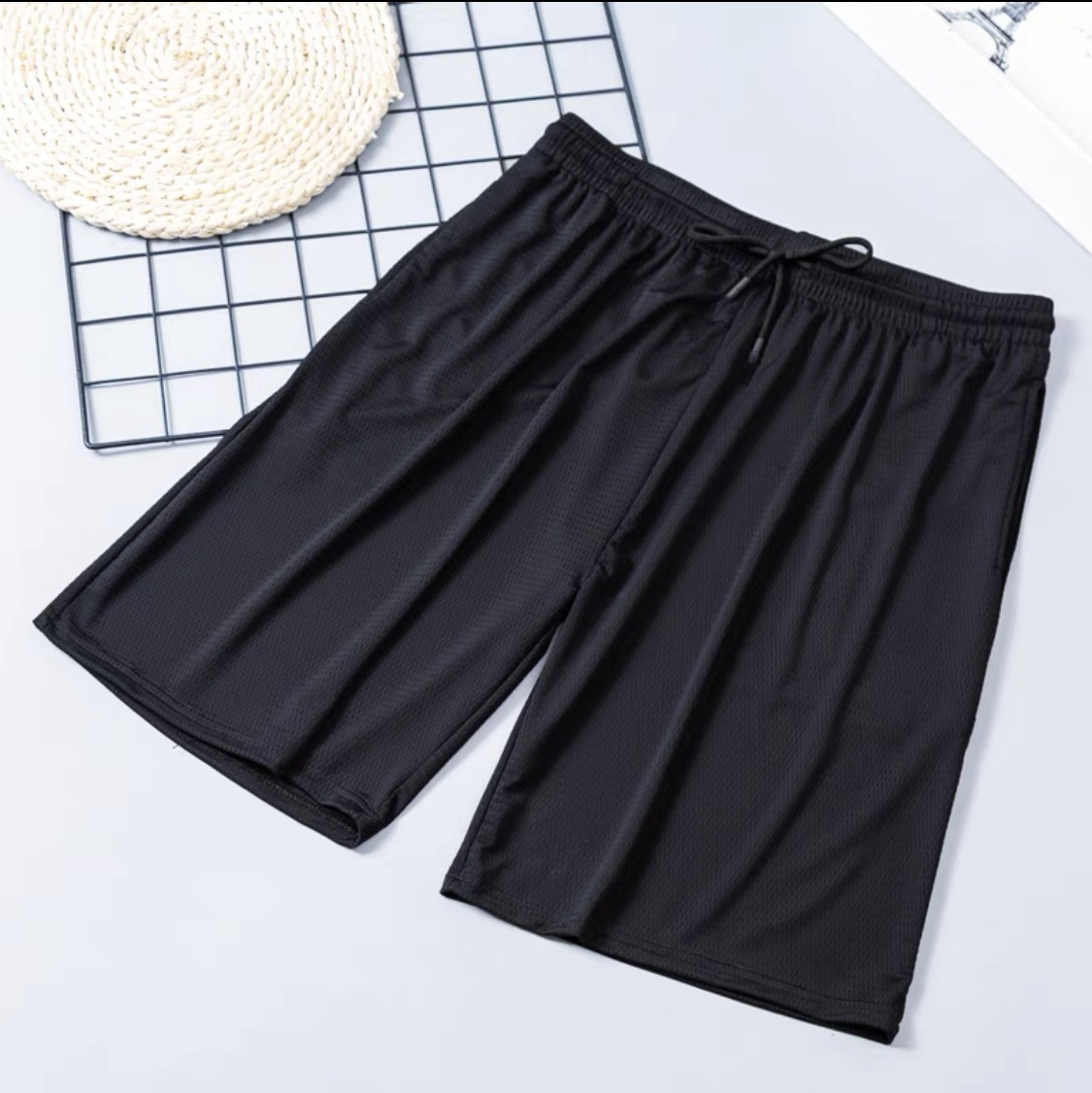 Everland Five-Minute Pants Male Summer Beach Pants Male Leisure Running Sports Shorts Straight Leg Trousers