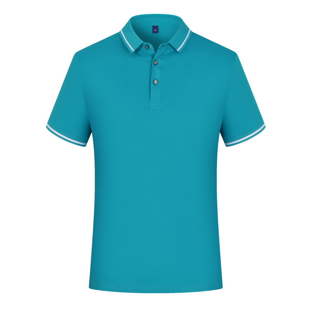 New style slim fit anti-shrink business man clothes 100% cotton men's contrast polo t shirts