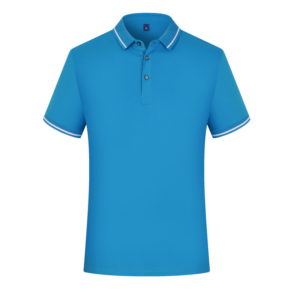 New style slim fit anti-shrink business man clothes 100% cotton men's contrast polo t shirts