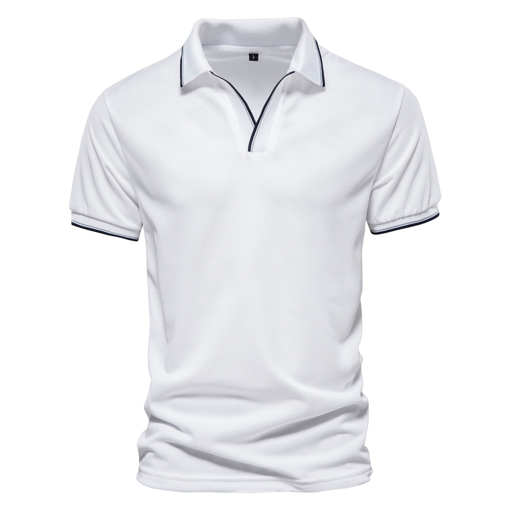  Short Sleeve  Plain Golf Polo Shirt   Design Blank 100% Cotton T Shirt Polo Men's Polo Shirts