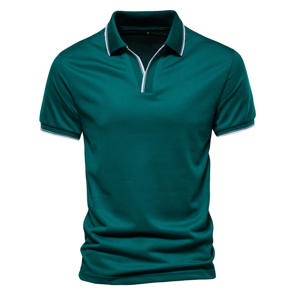  Short Sleeve  Plain Golf Polo Shirt   Design Blank 100% Cotton T Shirt Polo Men's Polo Shirts