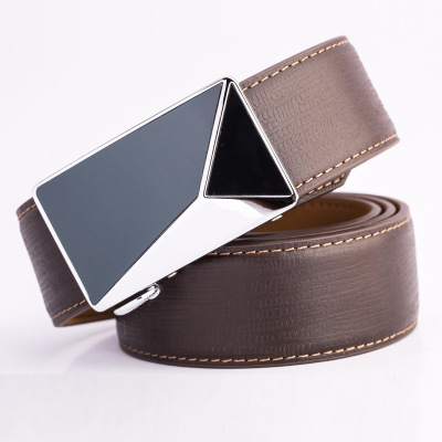 The New Style Of Business Automatic Buckle Men's Leather Belt