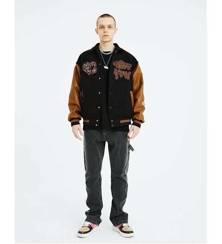 Hot Lapel Embroidery Coat Vintage Trapstar Baseball Fleece Windbreaker Heated Winter Outdoor Men's Jackets