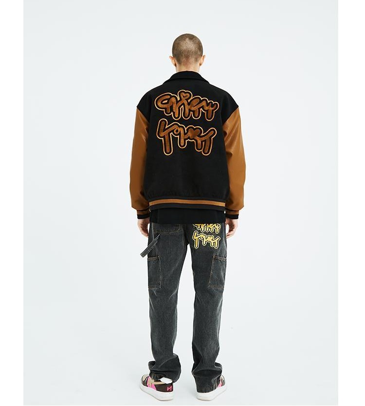 Hot Lapel Embroidery Coat Vintage Trapstar Baseball Fleece Windbreaker Heated Winter Outdoor Men's Jackets