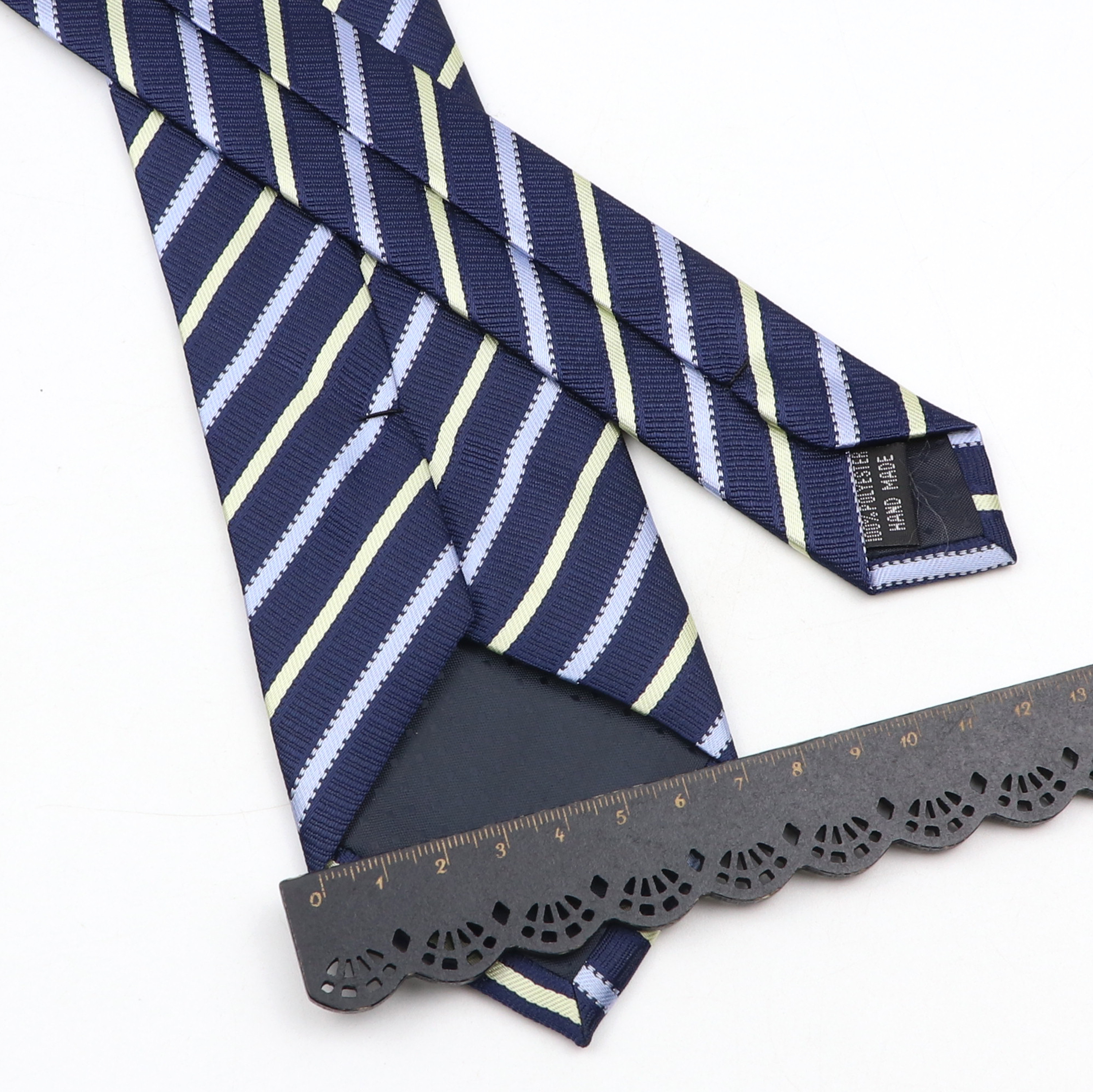 New Men's Tie Classic Red Blue Black Solid Color Stripe 7cm Jacquard Necktie Daily Wear Business Formal Wedding Tie Gift