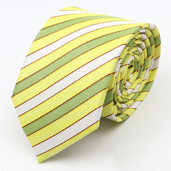 New Men's Tie Classic Red Blue Black Solid Color Stripe 7cm Jacquard Necktie Daily Wear Business Formal Wedding Tie Gift