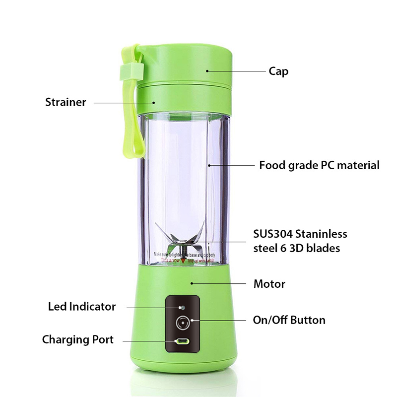 kitchen appliances professional mini portable usb charging blender