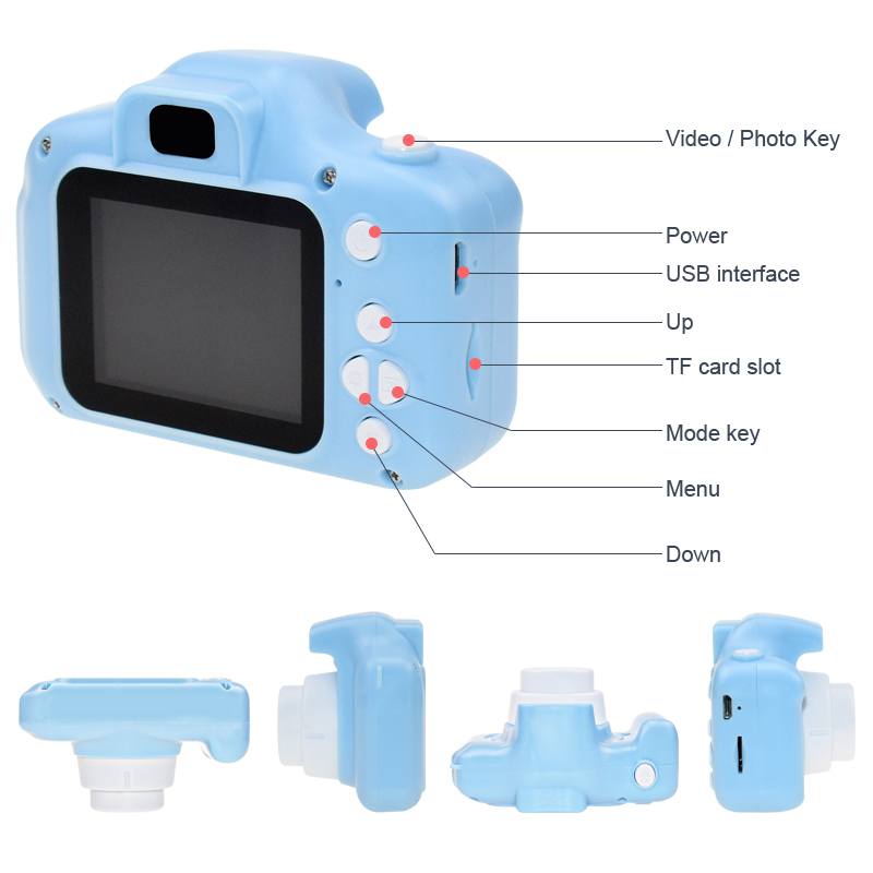   mini kids' cameras child toy gifts full hd 1080p video photo cute camera digital baby kids camera for childr