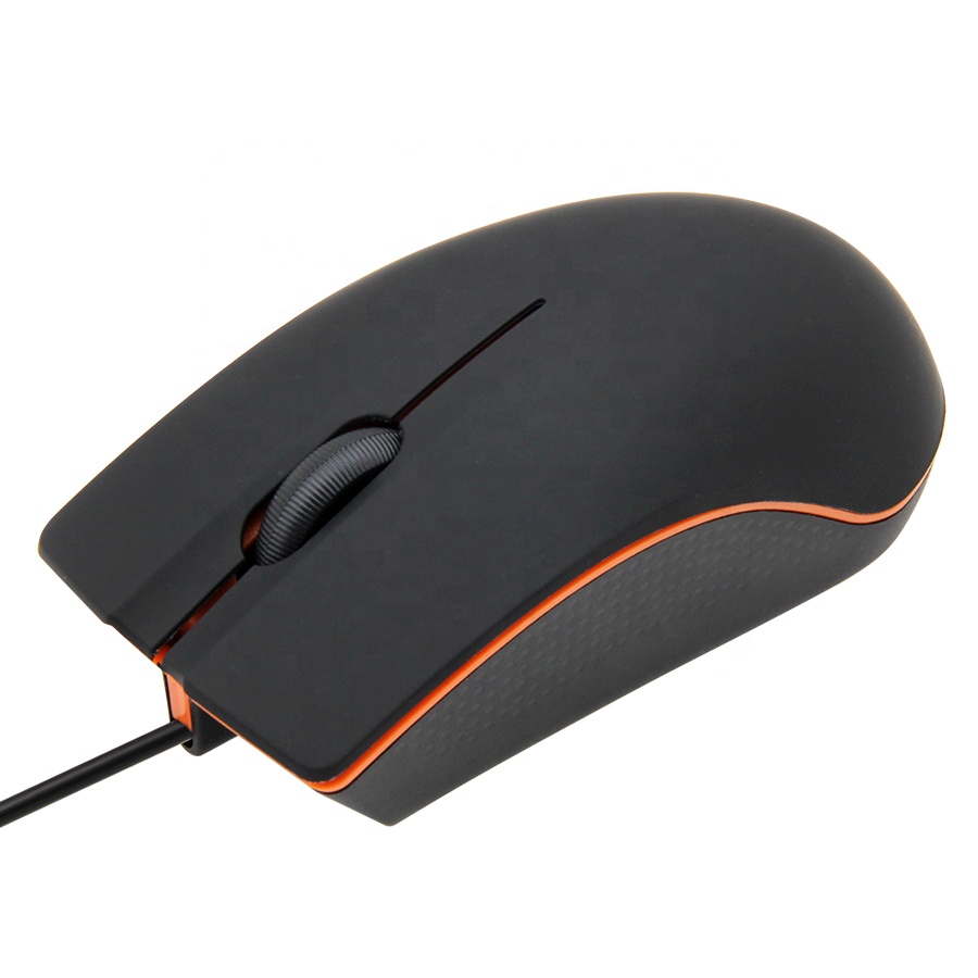 Cheap Home Office Wired Mouse Frosted Surface Optical USB Computer Accessories For PC Laptop