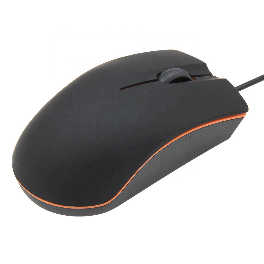 Cheap Home Office Wired Mouse Frosted Surface Optical USB Computer Accessories For PC Laptop