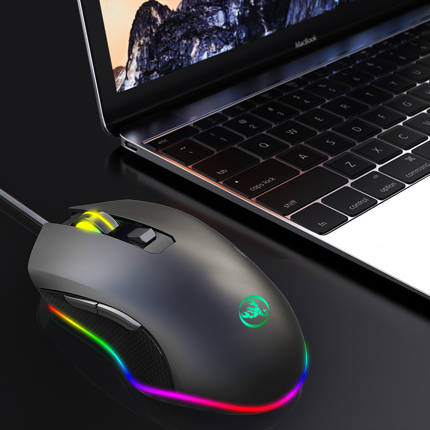 High Quality  Price 6400Dpi Adjustable Wired Gamer Accessories Mouse