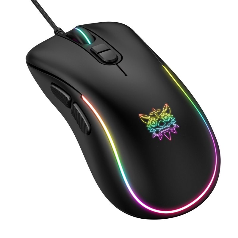 ONIKUMA CW907 Wired RGB Gaming Mouse USB 2.0 Desktop Computer Ergonomic Mouse Laptop Game Play LED Backlight Accessory