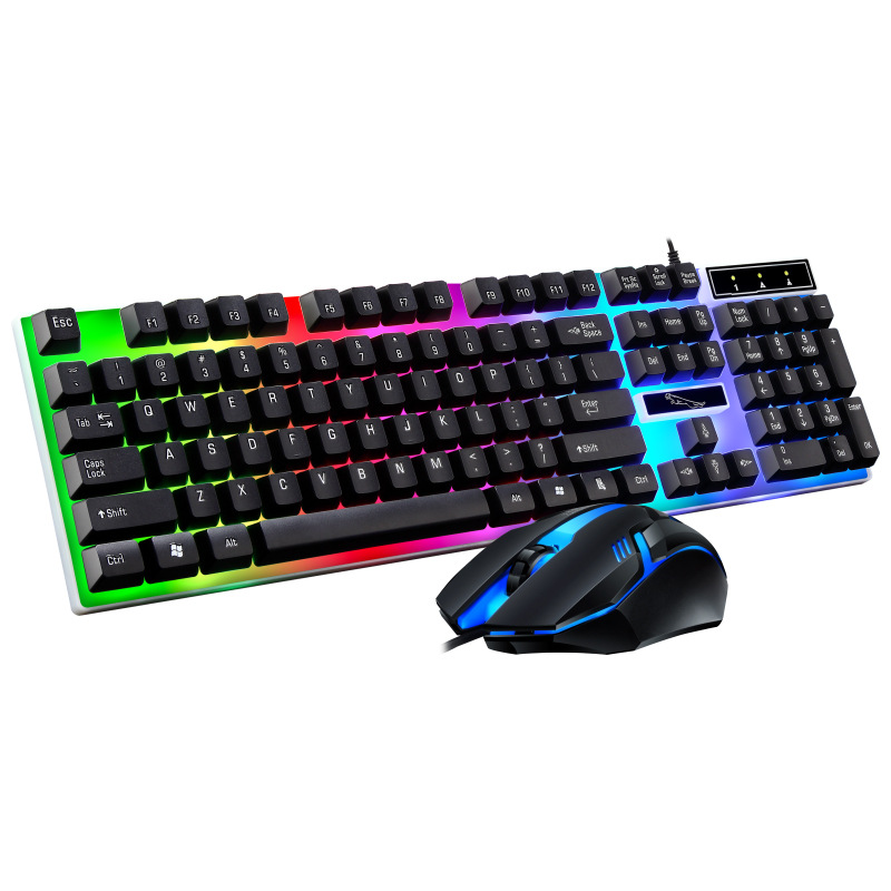 Original  200 different types keyboard g21b LED light Gaming keyboard and Mouse Combos English package