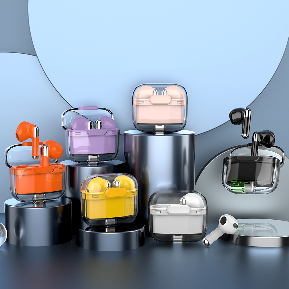 Popular J207 Transparent Earphones Wireless 5.2 Version Ear pods