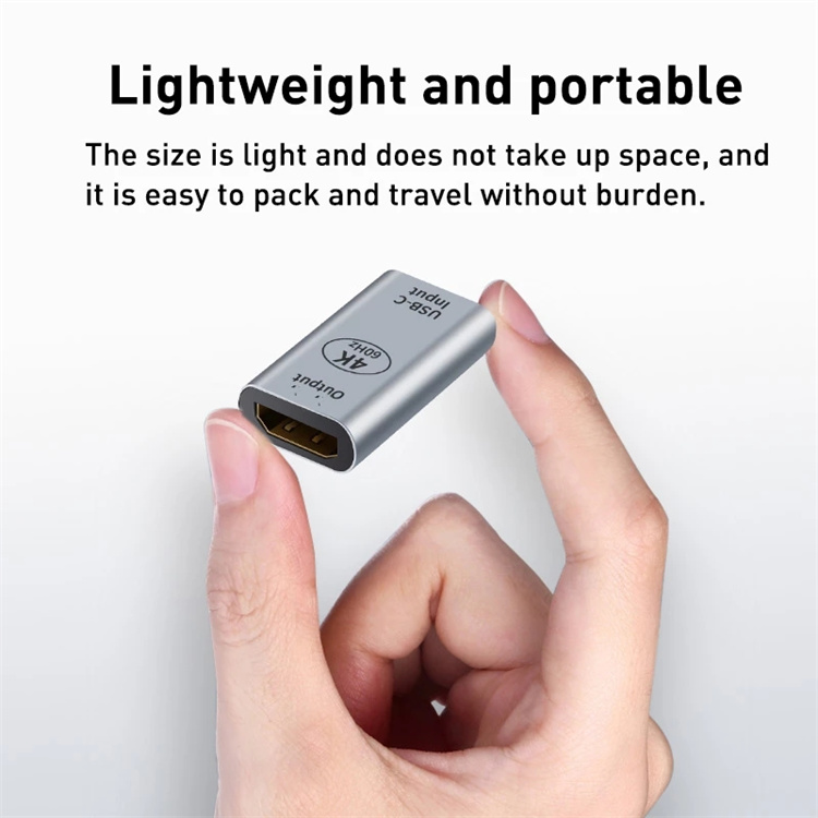 Type C To HDTV/DP/Mini DP Converter Female To Female USB C HD Video Converter For Macbook Pro 4K Display Port Adapter