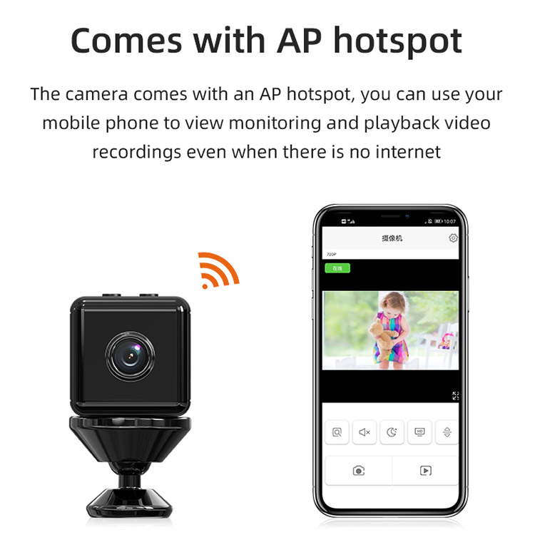 Wireless Security Camera Home Security System Surveillance Camera Indoor Outdoor Baby Pet and Car Nanny Cam Mini Camera